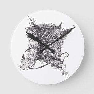 Horloge Ronde Monogramme E