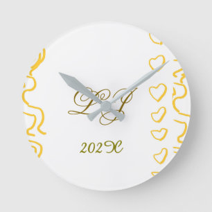 Horloge Ronde Monogramme LJ