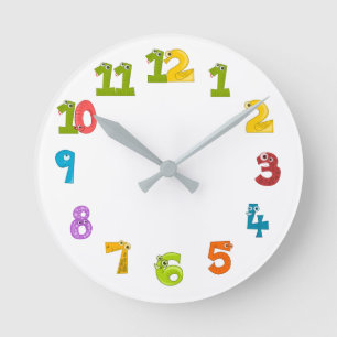 Horloge Ronde Monstre du Coeur du Colorful