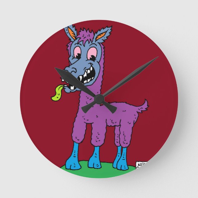 Horloge Ronde Monstre en lama (Recto)