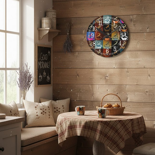 Horloge Ronde montage de tasse de café (Créateur téléchargé)