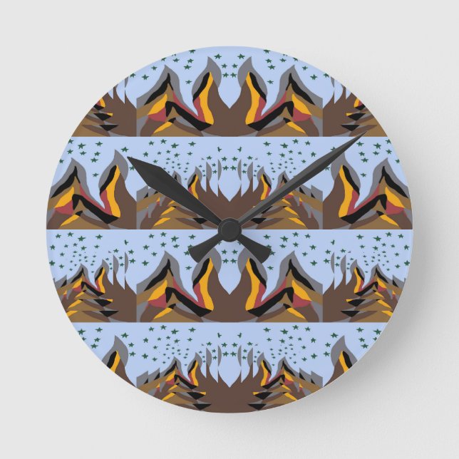 Horloge Ronde Montagnes cool (Recto)