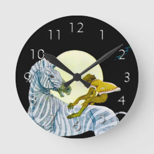 Horloge Ronde Montée au clair de lune