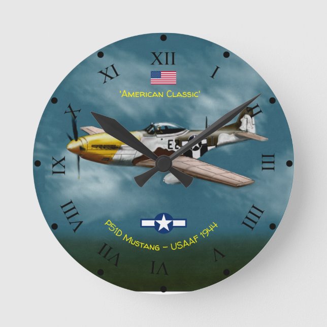Horloge Ronde Montre American Classic P51D Mustang (Recto)
