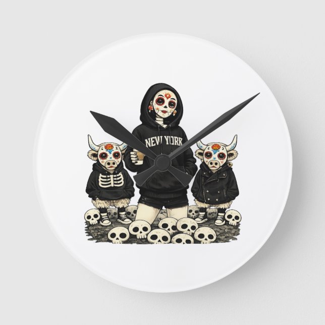 Horloge Ronde Montre Calavera & Coo (Recto)