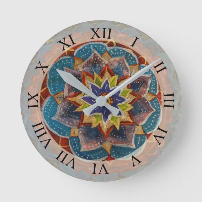 Horloge Ronde Montre D'Art Mandala (Recto)