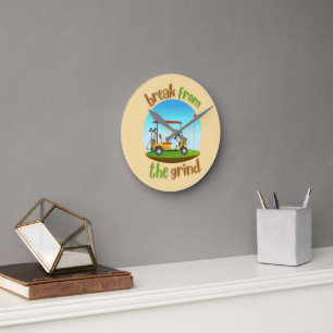 Horloge Ronde Montre de chariot de golf de Steve