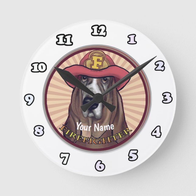 Horloge Ronde Montre de pompier Hounddog (Recto)