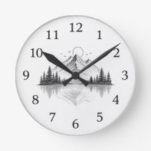 Montre élégante de la nature montagneuse
