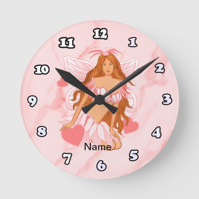 Horloge Ronde Montre Fée de l'amour (Recto)
