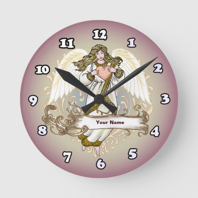 Horloge Ronde Montre Gold Angel Heart (Recto)