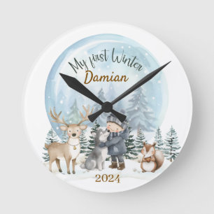 Horloge Ronde Montre-jouet personnalisée pour garçons