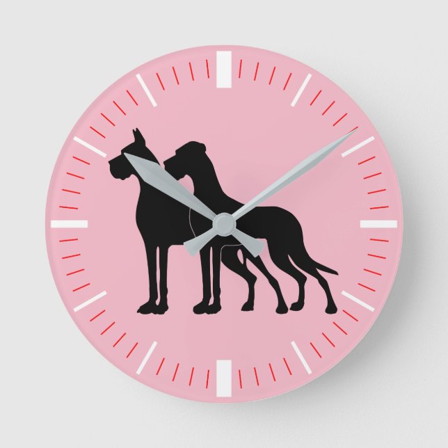 Horloge Ronde Montre moderne Dogue (Recto)