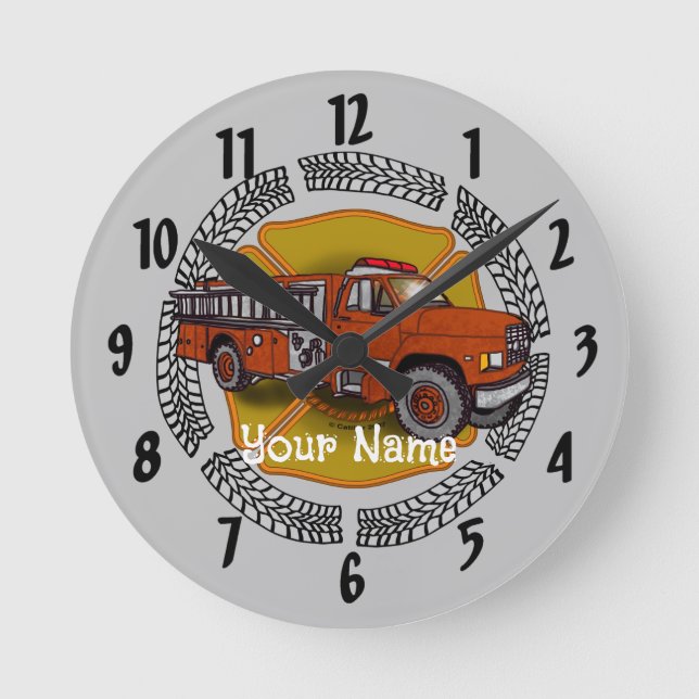 Horloge Ronde Montres pompiers How I Roll (Recto)
