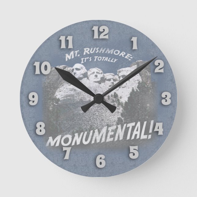 Horloge Ronde Monumental Mount Rushmore dit : (Recto)