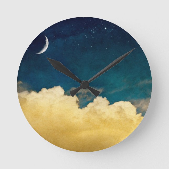 Horloge Ronde Moon and cloudscape (Recto)