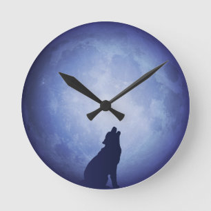 Horloge Ronde Moonlit Nights II Wall Clock