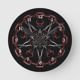 Horloge Ronde Morning Star Gothic Fractal