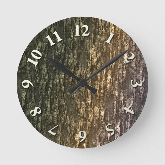 Horloge Ronde Mossy Bark Camo (Recto)