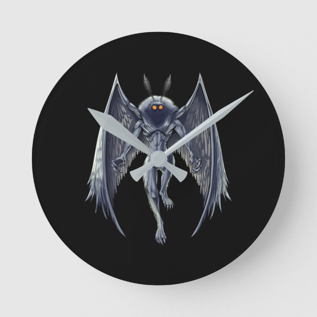 Horloge Ronde Mothman Cryptid Creator (Recto)