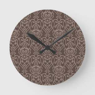 Horloge Ronde Motif 6 de damassé