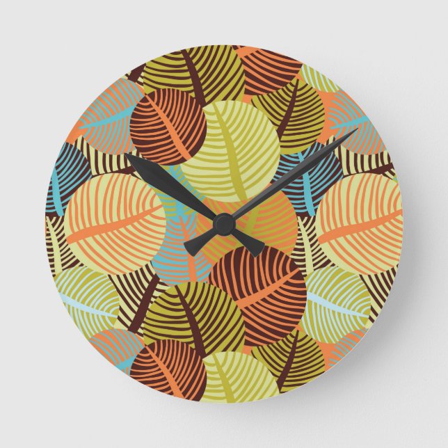 Horloge Ronde motif Abstrait (Recto)