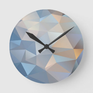 Horloge Ronde Motif abstrait frais de triangle