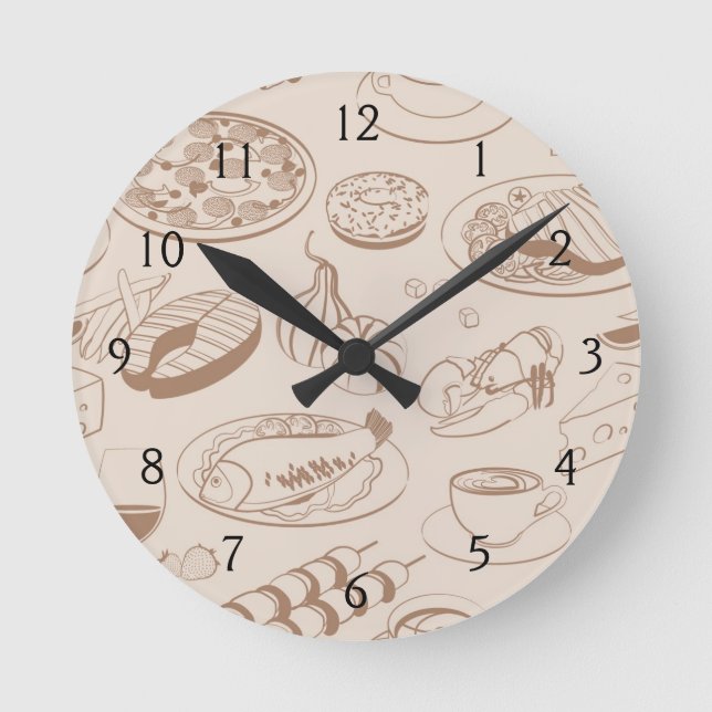 Horloge Ronde Motif alimentaire 3 (Recto)