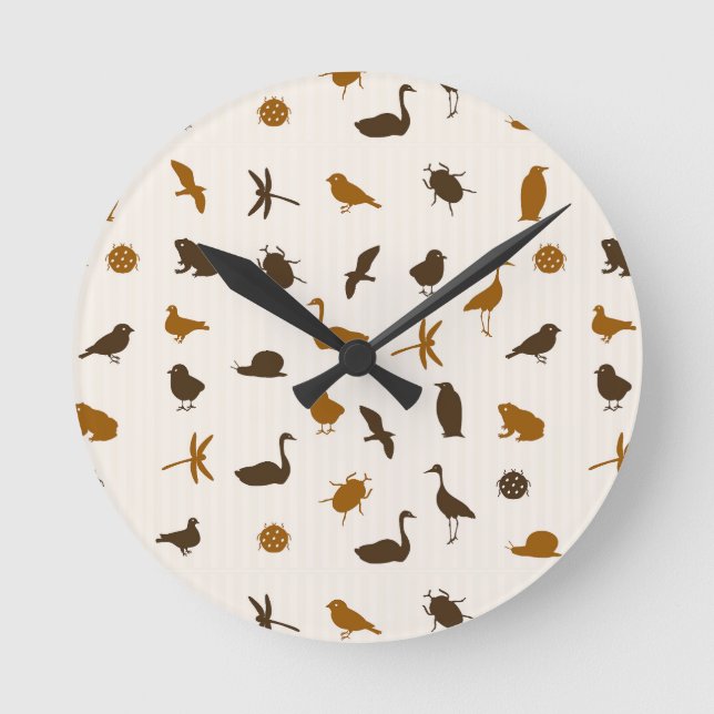 Horloge Ronde Motif animal 2 (Recto)