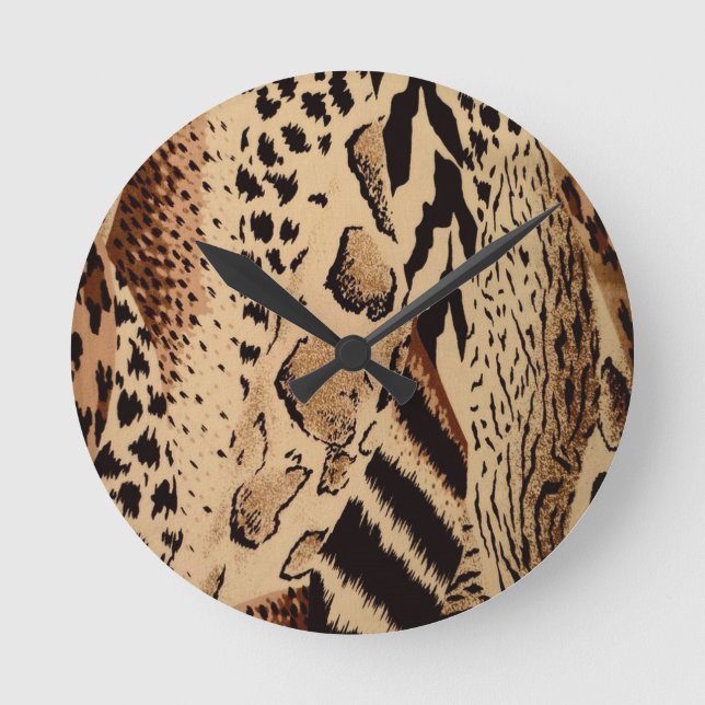 Horloge Ronde Motif Cheetah (Recto)