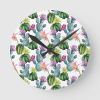 Motif d'art de cactus d'aquarelle