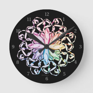 Horloge Ronde Motif de ballet (spectral)