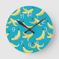 Motif de banane jaune rétro drôle éditable pour fê