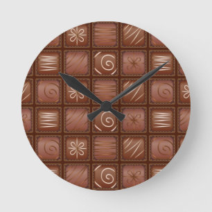 Horloge Ronde Motif de chocolat