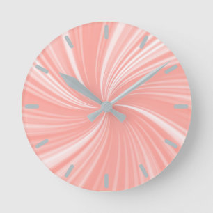 Horloge Ronde Motif de corail moderne et élégant