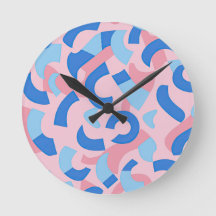 Motif de doodle rose et bleu