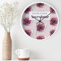 Motif de Fig violet moderne & Vous êtes Figgin' Aw