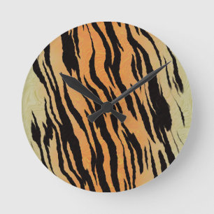 Horloge Ronde Motif de tigre