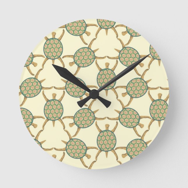 Horloge Ronde Motif de tortue (Recto)