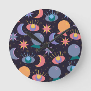 Horloge Ronde Motif Fortune Teller