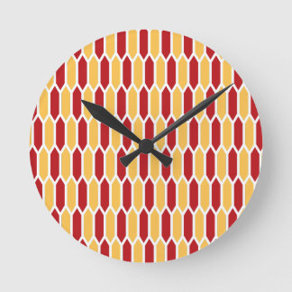 Horloge Ronde Motif géométrique