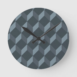 Horloge Ronde Motif géométrique abstrait d'arrière - plan