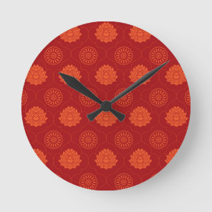 Horloge Ronde Motif indien