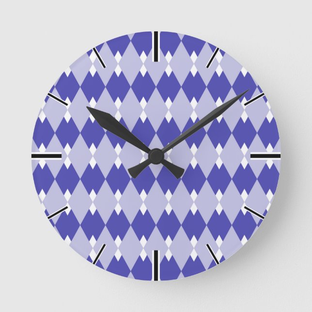 Horloge Ronde Motif Jacquard Plaid_4A46B0 (Recto)