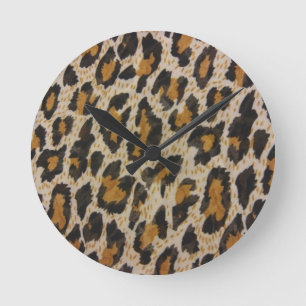 Horloge Ronde Motif — Leopard