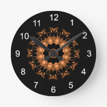 Motif mandala cuivre et noir 4