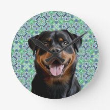 Motif Mandala Vert Photo de Chien Personnalisé