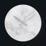 Horloge Ronde Motif Marbre blanc élégant<br><div class="desc">Cadeau Motif Marbre blanc élégant et élégant.

Parfait comme cadeau de ménage,  cadeau mariage,  cadeau de vacances et cadeau pour toutes les occasions spéciales.</div>