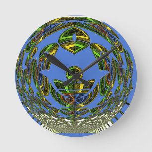 Horloge Ronde Motif moderne vintage