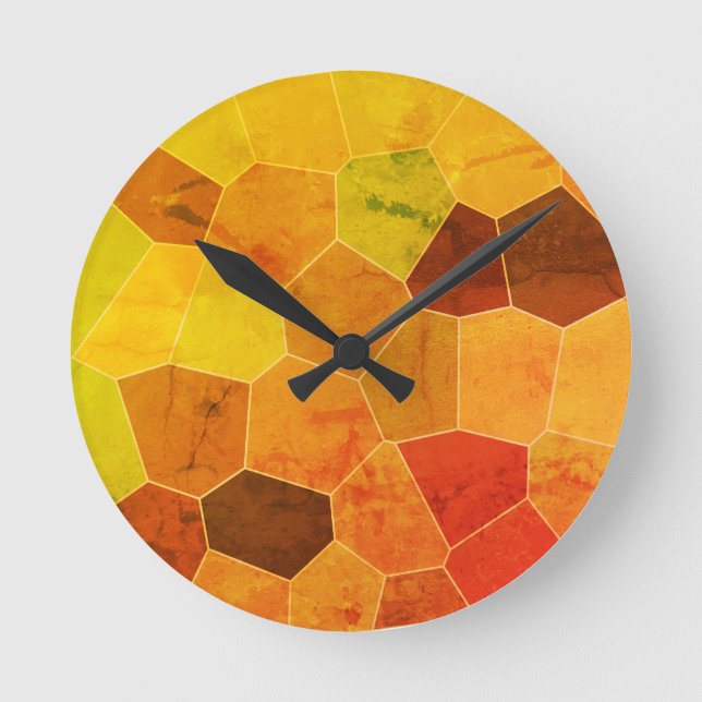 Horloge Ronde Motif rustique cool unique (Recto)